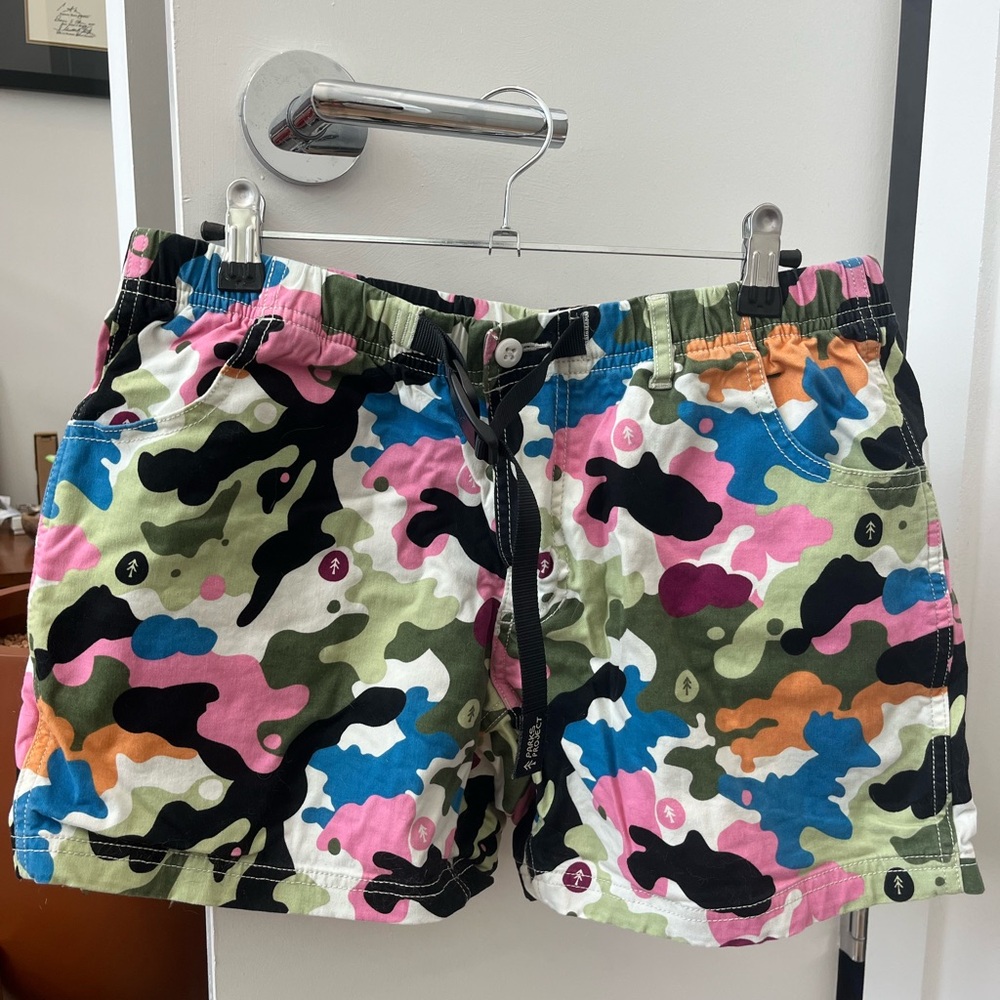 Limited Edition Gramicci x Parks Project Multicolor Camouflage Shorts